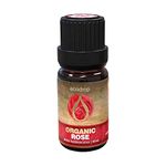 Ecodrop Rose Essential Oil I 10ml I Certified Organic and 100% Pure Essential Oils I Natural & Organic with Therapeutic Grade for Aromatherapy I Use for Massage, Diffusers & Bath I e-Book Included