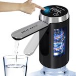 DOCOSS Automatic Electric Water Dispenser for 20 Litre Bottle | Wireless Water Pump with LED Display | Smart Touch Rechargeable Water Can Dispenser for Home, Office (with LED)