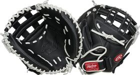 Rawlings | Shut Out Fastpitch Softball Catcher's Mitt | Right Hand Throw | 31.5" - Pro H-Web | Black