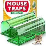 Humane Catch and Release Indoor/Outdoor Mouse Traps Pack of 2 - Easy Set Durable Traps, Safe for Children, Pets and Humans - Instantly Remove Unwanted Vermin from Your Home