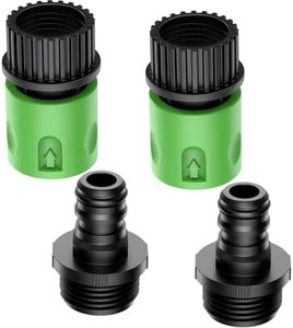 LKBVSLBL. Quick Connect Flush Kit (2-Pack, Green) for Sea-Doo Kawasaki, Boat & Jet Ski Engine Garden Hose Flush Adapter, Compatible with 4 Stroke Seadoo PWC, Yamaha Outboard Motor & Honda