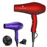 Ceramic Lightweight Hair Dryer with Diffuser, 1875W Professional Grade Ionic Blow Dryer Quite Hairdryer DC Motor, 2 Speeds and 3 Heat Settings, Cool Button, Concentrator, Comb