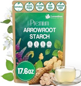 Lavendium, Premium Arrowroot Starch Powder – 17.6oz Resealable Bag, Gluten-Free, Non-GMO, Premium Plant-Based Thickener for Cooking, Baking & Frying. No Sugar. No Caffeine. Vegan