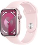 Apple Watch Series 9 [GPS 45mm] Smartwatch with Pink Aluminum Case with Pink Sport Band S/M. Fitness Tracker, Blood Oxygen & ECG Apps, Always-On Retina Display