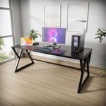 Riyan Luxiwood® Daffodil Computer Table in Engineered Wood with Flat Surface, Multi-Usage Laptop Desk & Home Office, Desk Sturdy Gaming Table (Brown) (1 Years Warranty)