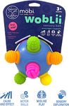 MOBI WOBLII BABY SENSORY TOYS - Sensory Balls for Baby and Toddlers - Baby Toys 3-6 Months - Baby Toys 6 to 12 Months - Developmental Teething Activity Ball - Push and Pull Knobs - Food Grade Silicone