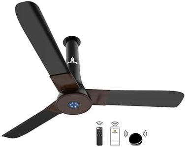 atomberg Studio Smart+ 1200mm BLDC Ceiling Fan with IoT & Remote | BEE 5 star Rated Energy Efficient Ceiling Fan | High Air Delivery with LED Indicators | 2+1 Year Warranty (Earth Brown)