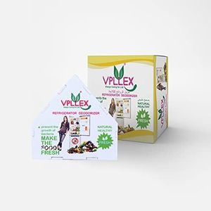 Vpllex Air Purifying Deodorizer Fridge Odor Removable with 2 Fragrance Earrings, Fridge Freshener Odor Absorber,Removes Nasty Smell from Your Fridge & Refrigerator (2)