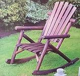 Mason & Jones Adirondack Chair Outdoor Wooden Armchair Indoor and Outdoor Ergonomic Rocking Chairs for adults Garden Furniture Sets Traditional Design