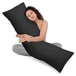 Utopia Bedding Full Body Pillow for Adults (Black, 20 x 54 Inch), Long Pillow for Sleeping, Large Pillow Insert for Side Sleepers