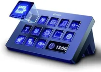 ULANZI D200 U-Studio Stream Controller,14 LCD Keys Stream Controller,13 Macro Keys for Daily App Software, Customizable Trigger Actions in OBS, Twitch, YouTube More, Work with Mac PC Content Creators