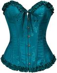 Vrapo Dark Blue Corset Top for Wome