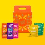 Yogabar Premium Diwali Gift Bag |2 Protein Bars, Almonds & Cashews | Dry Fruits for family and friends