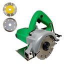 Aegon AC4B 4-inch, 1300W Heavy Duty Tile/Granite/Stone/Brick/Porcelain/Ceramic Marble Cutter with 1 Diamond Cutting Blade, & 1 Diamond Segmented Blade (12000Rpm, 110mm))
