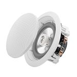 OSD ICE640WRS 6.5" Weather Resistant Indoor/Outdoor in-Ceiling Speaker 150W w/Pivoting Titanium Dome Tweeter (White, Pair)