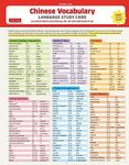 Chinese Vocabulary Language Study Card: Essential Words and Phrases for AP and HSK Exam Prep (Includes Online Audio)