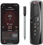 ThermoPro TempPro 150M Wireless Meat Thermometer Grilling，Bluetooth Meat Thermometer with Temperature Alarm，Digital Cooking Thermometer Oven，Grill，Kitchen，BBQ，Smoker & Air Fryers，Black，150M Range