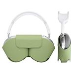 kwmobile Case Compatible with Apple AirPods Max Case - Polyester Protective Cover for Headphones - Pastel Green