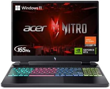 Acer Nitro 16 Gaming Laptop, 16"" 165Hz WQXGA IPS Display, AMD Ryzen 9 7940HS, 16GB DDR5 RAM, 1TB SSD, NVIDIA GeForce RTX 4070, WiFi 6E, English RGB Backlit Keyboard, Windows 11 Home, Black