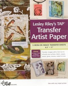 Lesley Riley's TAP Transfer Artist Paper, 5 Sheet Pack: 5 Iron-on Image Transfer Sheets