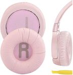 Geekria NOVA Leatherette Replacement Ear Pads for JBL JR300, JR300BT, T450BT, T500BT, Tune 500, Tune 500BT, Tune 510BT Headset Earpads Ear Cups Cover Repair Parts (Pink)