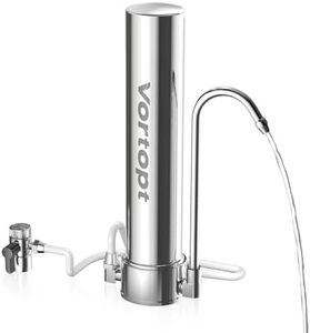 Vortopt Under Sink Water Filter System,Water Filter for Sink Faucet & Counter Top,5-Stage Sink Water Filter & Dispenser with Mineral,8000 Gal,Fast Flow for Kitchen/Bathroom.