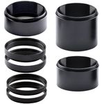 Starboosa Telescope M48-2 inches Extension Tube Kit for SLR Cameras and Eyepieces - Length 5mm 5mm 7mm 7mm 15mm 20mm 30mm - M48x0.75 on Both Sides & Outer Diameter of 2 inches - 2 inches 7 Tubes Kit