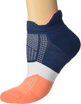 Feetures Elite Max Cushion No-Show Tab Unisex Running Socks, Cosmic Sapphire - Small