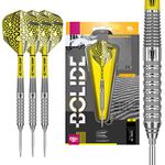 TARGET Darts Bolide 90% Tungsten Swiss Point Steel Tip Darts Set of 3, Barrel 02, 25 Grams | Featuring Pro Grip Dart Stems, Number 6 Dart Flights, Swiss Points | Professional Darts