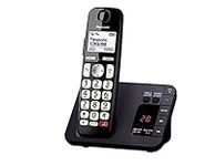 Panasonic KX - TGE820EB Digital Cordless Phone About 40 minutes Answering Machine with Nuisance Call Block and Dedicated Key, Amplified Sound Single