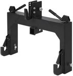 GarveeLife 3 Point Quick Hitch Category 1, 3000 Lbs Lifting Capacity Tractor Quick Hitch, 27.5" Between Lower Arms, 14.5" ~17.5" Level Adjustment, Quick Hitch Adaptor to Category 1 and 2 Tractors