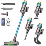 Eleckeys Cordless Vacuum Cleaner, 600W 50000Pa Powerful Vacuum Cleaner, Lightweight Cordless Vacuums with 70Mins Runtime, Anti-Tangle Stick Vacuum Cleaner for Hardwood Floor, Carpet, Pet Hair