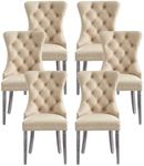 Kiztir Leather Dining Chairs Set of