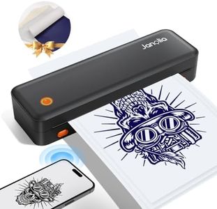 Janolia Tattoo Stencil Printer, Wireless Portable Thermal Tattoo Printer Machine with 2.24"-8.5" Paper Limiter, Suitable for A4/ Us Letter etc, Compatible with Phone & Tablet