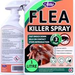 Aviro Flea Spray for The Home - Fast Acting Professional Home Flea Treatment for House. Safe and Non Toxic Household Flea Spray for Immediate Control Against Fleas. Large 1 litre Flea Killer Spray