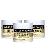 Mason Vitamins Collagen Beauty Cream 100% Pure Collagen Pear Scent, 2 Ounce Jar (Pack of 3)