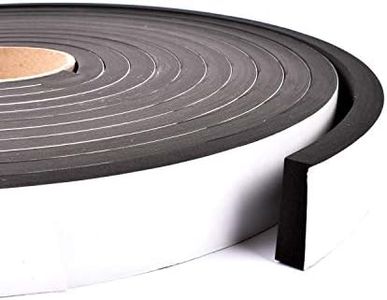 Sponge Neoprene Stripping W/Adhesive 1-1/2in Wide X 1/2in Thick X 25ft Long