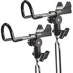 Croch Fishing Rod Holder,360°Adjustable Stainless Steel Rod Stand-2 Pcs