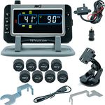 TST 507 Tire Pressure Monitoring System with 8 Cap Sensors and Color Display for Metal/Rubber Valve Stems by Truck System Technologies, TPMS for RVs, Campers and Trailers