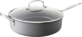 Cuisinart 633-30H Chef's Classic Nonstick Hard Anodized 5.5-Quart Saute Pan, 633-30HP1, Aluminum, Black