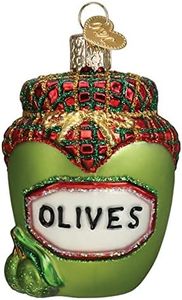 Old World Christmas Jar of Olives Glass Blown Ornament for Christmas Tree