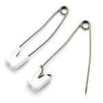 Prym - Prym Stainless Steel Blue (55mm) Nappy Safety Pins - 4 Pieces