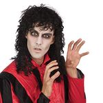 Bristol Novelty BW716 Weird Guy Wig, One Size,Black