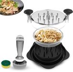 Pro Chicken Shredder, Visible Meat Shredder with Brush and removable Plate, Chicken Shredder Tool Twist, Large Meat Shredder Machine,Ergonomic Handle,Strong Anti-Slip Strip, Dishwasher Safe,BPA Free