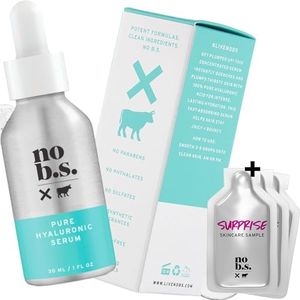 No B.S. Pure Hyaluronic Acid Serum. Anti Aging Serum For Face. Ultra Hydrating Moisturizer. Potent Formulas. Clean Skincare.