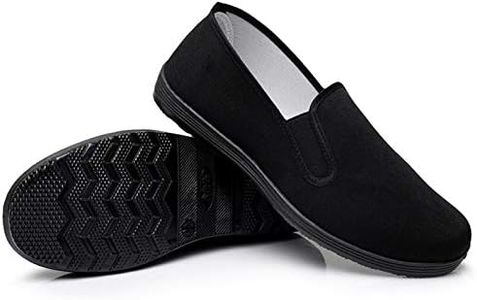 Martial Art/Kung Fu/Tai Chi Shoes Rubber Sole Canvas Shoes Unisex Black, Black, 10 Women/9 Men