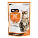 VETIQ Healthy Bites Hairball Relief Treats For Cats & Kittens 12+ Weeks, Tasty Supplements to Help Prevent & Remove Hairballs, 65 g (Pack of 4)