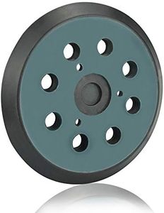 KLYNGTSK Plateau de Ponçage Makita 125mm Disques de Ponçage à 8 Trous patin Ponceuse Makita 5 Pouces pour Makita BO 5010, 5030, 5031, 5041, DeWalt DW420, DW421, Porter Cable 390, 382, 343(Noir)