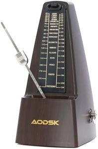 AODSK Mechanical Metronome Black Universal Metronome for Piano Guitar Violin Drums and Other Instruments Standard Loud Sound