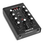 VONYX STM500BT 2-Channel DJ Mixer - Premium Audio Mixer with Bluetooth, USB, MP3 Support - Versatile Music Mixer for DJs, DJ Mixers, DJ Mixing Desk, DJ Music Mixer, 2 Channel Mixer